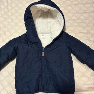 Navy Jacket with Sherpa lining